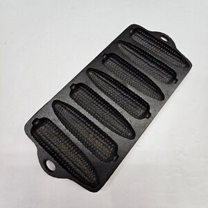 Vintage Old Mountain Cornbread Pan Black Cast Iron 7 Slot Cornstick Mold Kitchen